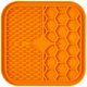 thumbnail image 1 of Almohadil para mer de silicona para perros, tazones dispensadores para alimentador , alimentación para gatos y mascotas, juguetes para mer, - Naranja, S Sunnimix Alfombrilla para lamer, 1 of 7
