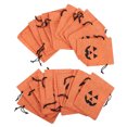 thumbnail image 2 of Shisuyan 25Set Halloween Party Bag Orange Linen Pumpkin Shape Storage for Friends, 2 of 8