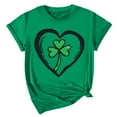 thumbnail image 4 of JURANMO St Patricks Day Shirts for Women Summer Cotton Short Sleeve T-Shirts Round Neck Casual Blouse 2025 Vacation Tops Green XL Daily Sales, 4 of 6