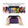 thumbnail image 4 of A8 Mini Clavier Rétro-Éclairage Tactile 2.4G Bluetooth Compatible Sans Fil Mini Clavier avec Pavé Tactile pour Smart TV Box - Noir, 4 of 5