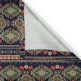 thumbnail image 5 of Ambesonne Ethnic Grommet Curtain, Floral Geometric Shapes, 50" x 96", Indigo Scarlet, 5 of 6