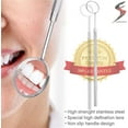 thumbnail image 3 of Dental Mirror Anti-fog With Handle Tooth Mirror Dental Stainless Steel Dentist Tools For Teeth Cleaning Inspection, 3 of 5