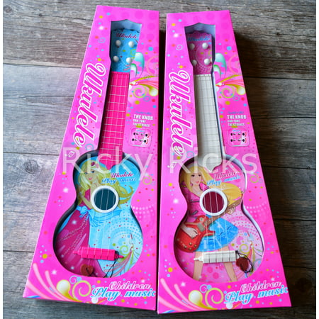 1 Girls Pink Toy Guitar Kids Musical Instrument Music Learning Doll Guitarra Juguete (Best Way To Learn Guitar)