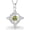 Aug, variant on Mystical Birthstone Witches Knot Necklace, Natural Crystal Celtic Knot Pendant for Women, Nudo De Bruja Spiritual Protection Amulet Jewelry Religious Faith Gifts
