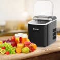 thumbnail image 3 of Costway Portable Ice Maker Machine Countertop 26LBS/24H LCD Display w/ Ice Scoop Black, 3 of 10