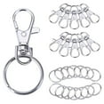 thumbnail image 1 of 25 Pieces Key Rings Key Chain  DIY Accessory Strong Blank Circle Practical Corrosion Resistance Birthday Gifts for Home Car silver, 1 of 8