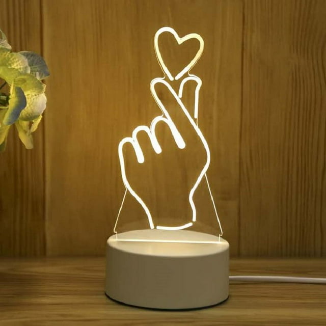Venta al por mayor, iluminación de regalo personalizada, lámpara de noche, luz, regalos de Navidad para niños y familias