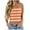 Orange, variant on Solid Color Sleeveless Bandeau Bra Seamless Printed Strapless Bralette Stretchy Comfortable Layering Top for Daily Wear (Women's or Women's Plus)