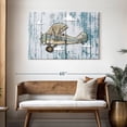 thumbnail image 3 of Elephant Stock Rustic Cartoon Airplane Wall Art - Transportation Canvas Canvas - 45" x 30", 3 of 8