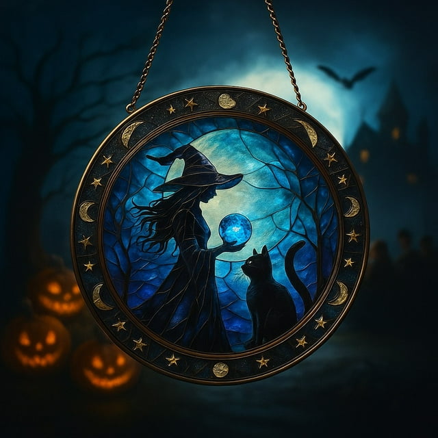 QTOCIO Pendentif Sorcière