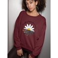 thumbnail image 2 of For A Reason Daisy Sweatshirt Women -Image by Shutterstock, Female Small, 2 of 4