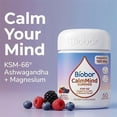 thumbnail image 6 of Biobor CalmMind Triple Magnesium Gummies with Ashwagandha, Magnesium Glycinate, Citrate & Malate for Calm, Muscle/Nerve Relaxation/Cortisol Balance, Mixed Berry, 60 Ct, 6 of 11