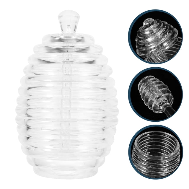 unbranded 1Jgo Transparente Para Miel Con Superficie Lisa Ideal Para Guardar Mermeladas Y Especias