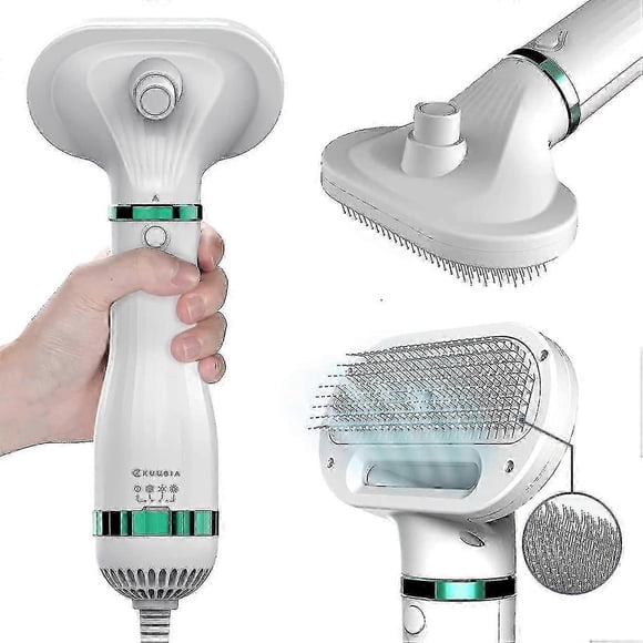 Dog And Cat Hair Dryer With 2-in-1 Straightening Brush,portable And Quiet,professional Dryer Dogs&cats