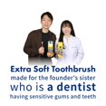 thumbnail image 4 of Cepillo de dientes WAY.V extra suave para encías sensibles de adultos, 7 unidades, 4 of 8