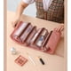 thumbnail image 2 of Neceser de viaje colgante, 4 en 1, desmontable, impermeable, plegable, para mujer, ideal para viajes, neceser colgante o neceser de maquillaje, color rosa., 2 of 4