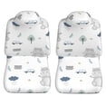 thumbnail image 3 of LAKIMCT Cartoon Animal Car Seat Covers Vehicle Front Seat Covers Universal Fit Seat Protector, 3 of 9