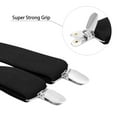 thumbnail image 2 of Buyless Fashion Suspenders for Men - 48" Elastic Adjustable Straps 1 1/4" - X Back - 5104-Black, 2 of 7