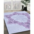 thumbnail image 3 of Ahgly Company Machine Washable Indoor Round Transitional Purple Mimosa Purple Area Rugs, 8' Round, 3 of 7
