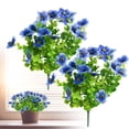 thumbnail image 2 of Jierger Fleurs Artificielles Factices pour Décoration Printanière Extérieure, 2 Pcs Fausses Soies Colorées Résistantes aux UV Réalistes pour Porche Extérieur Patio Maison Cour Jardin Jardinières Pots Boîte de Fenêtre, 2 of 9