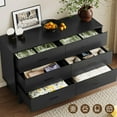 thumbnail image 4 of 6 Drawer Modern Chest of Drawers,Wood  Dresser Closet Storage Organizer, TV Stand for Living Room, 4 of 7