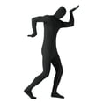 thumbnail image 4 of Disfraz de Zentai de cuerpo entero para adultos y niños, traje negro de licra, mono ajustado para Halloween, para hombres y mujeres, 4 of 5
