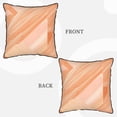 thumbnail image 4 of Velvet Rimmed Pillowcase Is Not Easy To Open Line Deformation Invisible Zipper Opening And Closing Only Pillowcase Does Not Contain Pillow Core Lightsalmon Geometric Lines_3 18"X18", 4 of 8