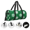 thumbnail image 5 of KLL Snowflake Duffle Bag For Men Women Sport Gym Fitness Tote Travel Training Workout Basketball Football Weekender, 5 of 8
