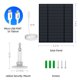 thumbnail image 5 of Paneles solares de 5 W para cámara de seguridad, panel solar con puerto micro USB y USB-C para cámara de batería recargable para exteriores DC 5 V, IP65 impermeable, soporte de seguridad ajustable de, 5 of 5