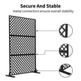 thumbnail image 2 of Freestanding Metal Privacy Screen Divider - 3-Panel Decorative Steel Partition for Patio, Garden, Balcony, Deck or Lawn, 2 of 7