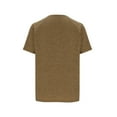 thumbnail image 5 of Leesechin Mens Cotton T-Shirts Short Sleeve Crew Neck Casual Shirts Breathable Workout Daily Tee Tops Khaki S, 5 of 6