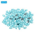 thumbnail image 3 of Unique Bargains Flat Back Acrylic Teardrop Gems, 8x6mm Teardrop Rhinestones Bead, Light Blue 100Pcs, 3 of 7