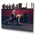 thumbnail image 2 of Designart "Athletic Couple With Dumbbells" Aerobic & Bodybuilding Canvas Art Print, 2 of 7