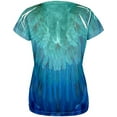 thumbnail image 2 of Halloween Blue & Yellow Parrot Macaw Costume All Over Womens T-Shirt, 2 of 2