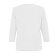 thumbnail image 2 of Playera George para Mujer, Escote Redondo, Manga 3/4 Blanco Talla EG, 2 of 4