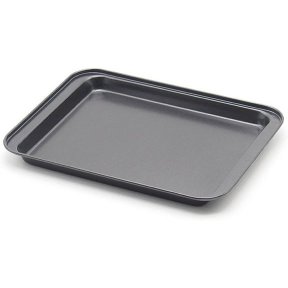 Little Small Baking Sheets Nonstick Set of 2 (9.5inch X 7.1inch) - 8 Inch Nonstick Baking Toaster Oven Tray Cookie Sheets, 1 or 2 Person Household