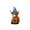 B, variant on Highland Cow Figurine with Hat and Scarf, Cute Resin Animal Statue for Halloween Christmas Home Decor, Festive Ornament for Shelf Tabletop Display
