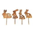 thumbnail image 1 of Binwennn Rabbit Garden Decoration Rabbit Garden Decoration Decorative Rabbit Garden Stake Easter Bunny Decoration Made Of With Patina Decoration Garden Deco Merry Christmas Sign for Graduation Signing, 1 of 4