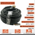 thumbnail image 2 of iMeshbean 100FT 5800PSI Replacement High Pressure Power Washer Hose -3/8" Quick Connect, 2 of 18