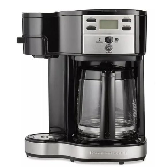 Cafetera Programable Hamilton Beach 2 Vías, 12 Tazas, Acero Inoxidable, Select-a-Brew (Reacondicionado)