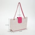 thumbnail image 3 of Bolso cruzado para mujer, bolso de mano de paja de verano para regalo de cumpleaños (rosa) Ehuebsd Para Estrenar, 3 of 9