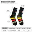 thumbnail image 2 of Gaeub Thin Green Line With USA Flag Print Adult Crew Socks,Mid-Calf Socks,Stylish & Comfortable Adult Socks for Men & Women,Crew Athletic Socks for Sport Running Traveling, 2 of 6