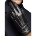 thumbnail image 3 of Luxtrada Leather Gloves for Mens Full-Hand Touchscreen Cold Weather Gloves Motorcycle Gloves Black, 3 of 8