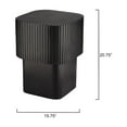thumbnail image 3 of Jamie Young Notch Mango Wood Square Table Black, 3 of 5