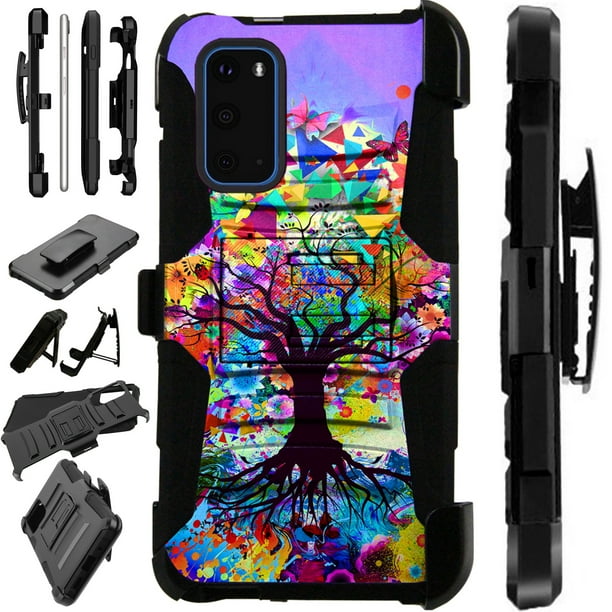 Compatible With Samsung Galaxy S Fe 5g Hybrid Luxguard Holster Phone Case Cover Trippy Tree Walmart Com Walmart Com