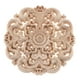 thumbnail image 2 of 1 pieza de apliques de flores talladas en madera redonda, elegantes apliques para gabinetes, sin pintar. Talla_S, 2 of 9