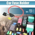 thumbnail image 2 of Unique Bargains 4 Set DC 12V 10 Gauge Car in Line ATC Blade Style Inline Fuse Holder with 20A Standard Fuse Black, 2 of 6