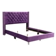 thumbnail image 5 of Glory Furniture Julie G1921-QB-UP Queen Upholstered Bed, Purple, 5 of 8