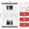 thumbnail image 6 of SM-XLHN Buffalo Plaid Merry Christmas Kitchen Towels Dish Towels, 18x26 Inch Winter Xmas Trees Star Decoration Hand Towels Set of 2, 6 of 6