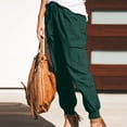 thumbnail image 6 of Bovemsi Cargo Pants Women Fashion Solid Color Overalls Pocket Trousers Casual Travel Pants, 6 of 9